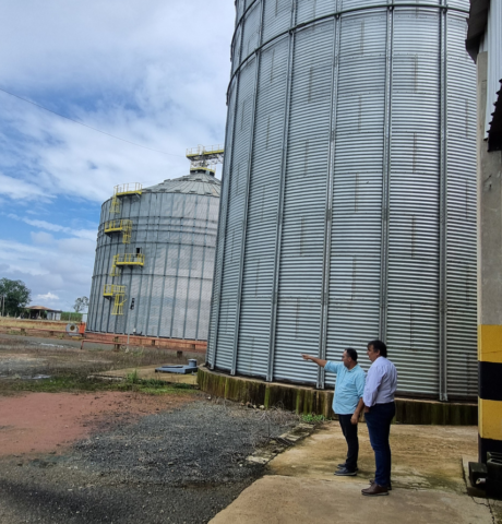 Foto do nosso Silo de armazenagem para grãos de milho